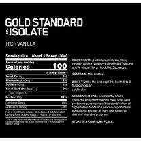 Optimum Nutrition 100% Gold Standard Isolate 930g